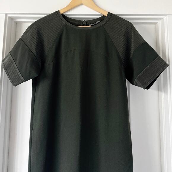 Vince Short Sleeve Shift Dress Women’s Small Olive Green - Picture 4 of 9